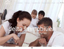Tablet Screenshot of delta-immobilien.at